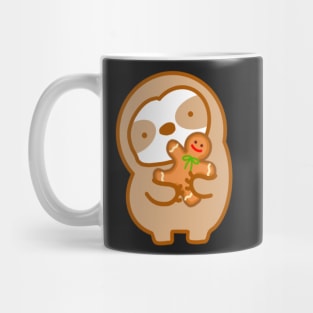 Cute Christmas Gingerbread Man Sloth Mug